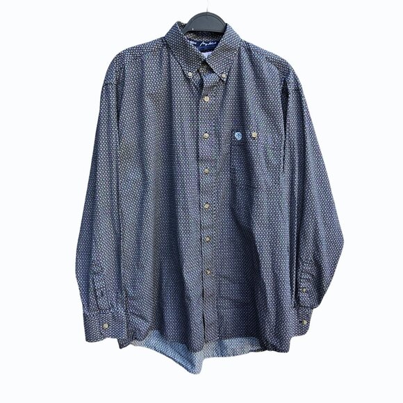 Wrangler Cowboy Cut George Strait Collection Men's Long Sleeve Button-Up Shirt - Picture 2 of 8